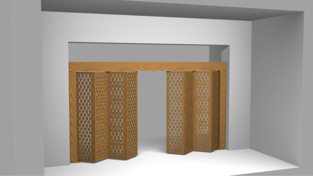 Render – Semi-Open Doors